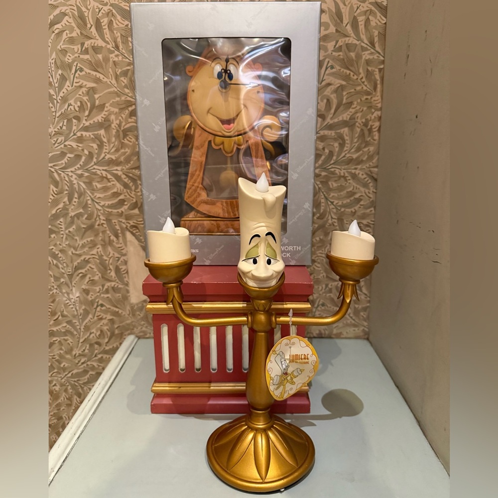 Disney Parks Exclusive Beauty and the Beast Light-Up Lumiere Candlestick Figure